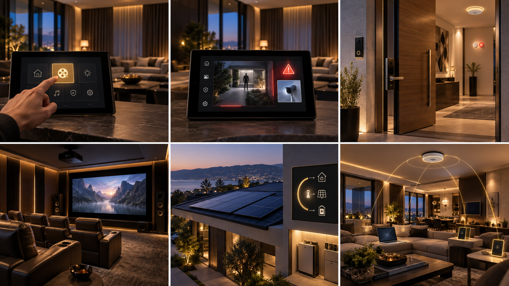 Six-scene residential AVP storyboard